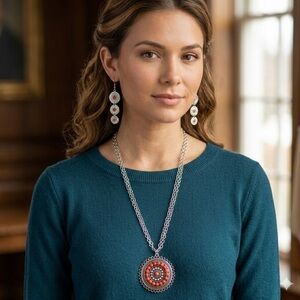 Paparazzi Silver and Red Jewelry Bundle